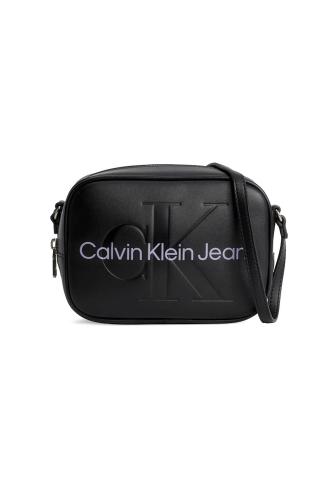 CK Jeans γυναικεία τσάντα crossbody με letter print - K60K610275 Μαύρο